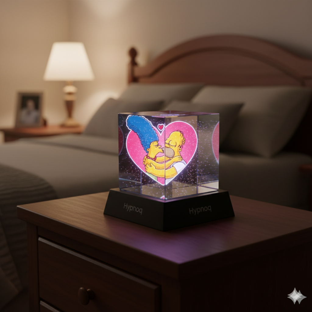 Holographic Projection Mini TV with Semi-Transparent Butterfly Pendulum-Splitter Prism and 25.4mm Screen