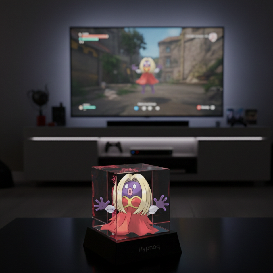 Holographic Projection Mini TV with Semi-Transparent Butterfly Pendulum-Splitter Prism and 25.4mm Screen